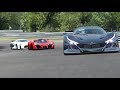 Ferrari F80 Concetp vs Nissan Vision GT vs Apollo Intensa Emozione vs Citroen GT at Nordschleife