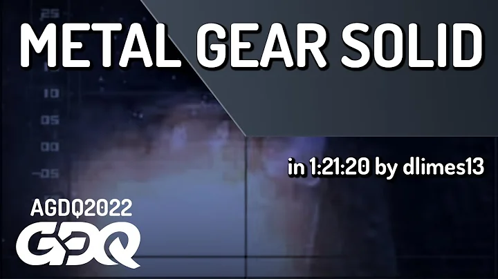 Metal Gear Solid by dlimes13 in 1:21:20 - AGDQ 2022 Online