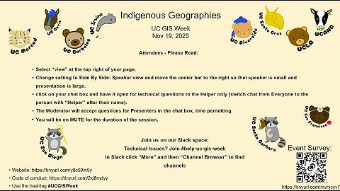 Indigenous Geographies - UC GIS Week 2025 - Day 2