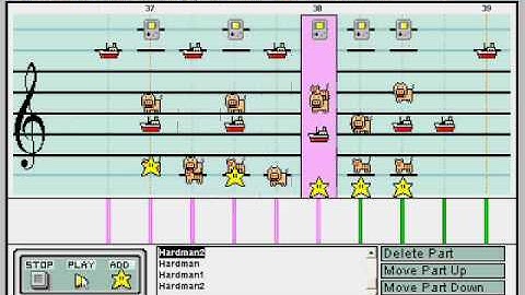 Mario Paint Composer 2.0 - Megaman 3: Hardman