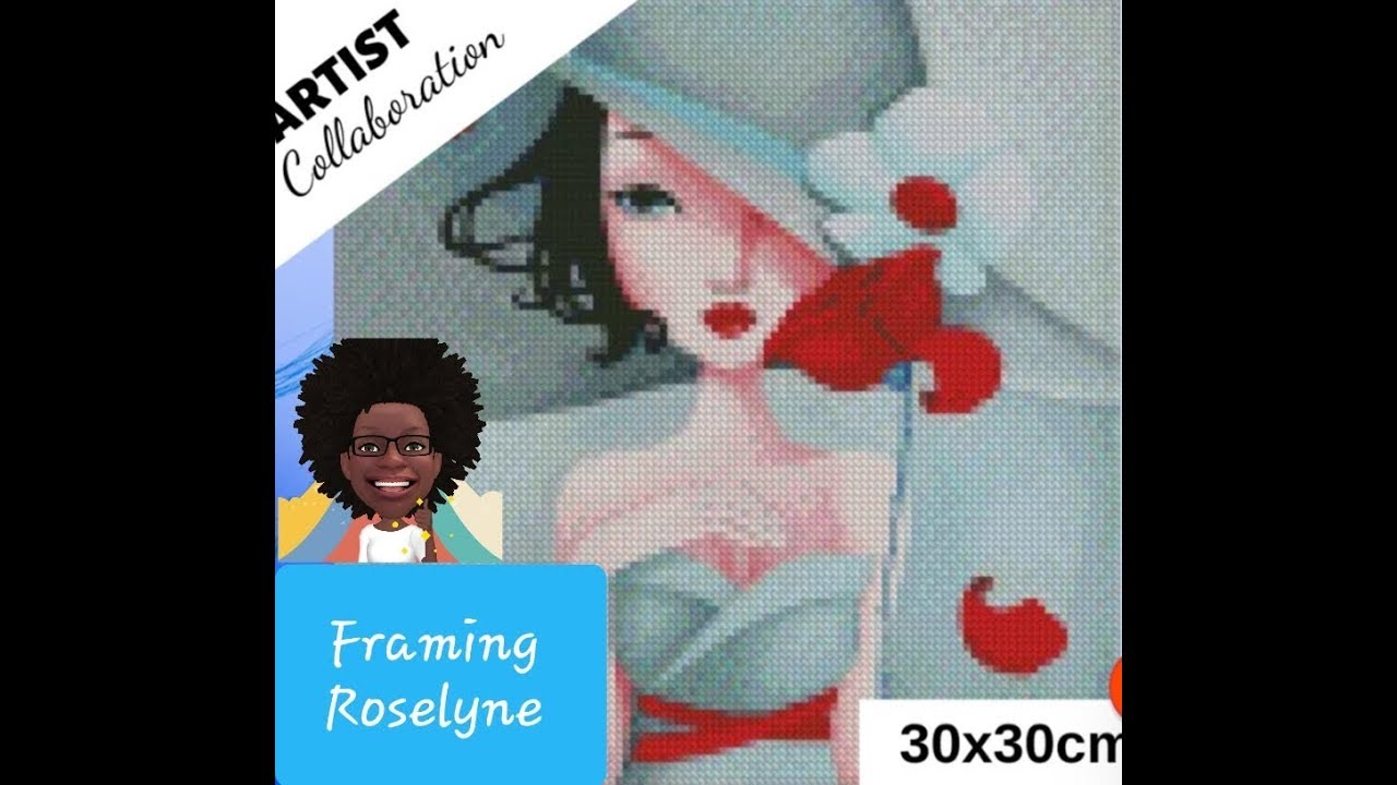 How to Frame a Diamond Painting * Using a Frame* YouTube