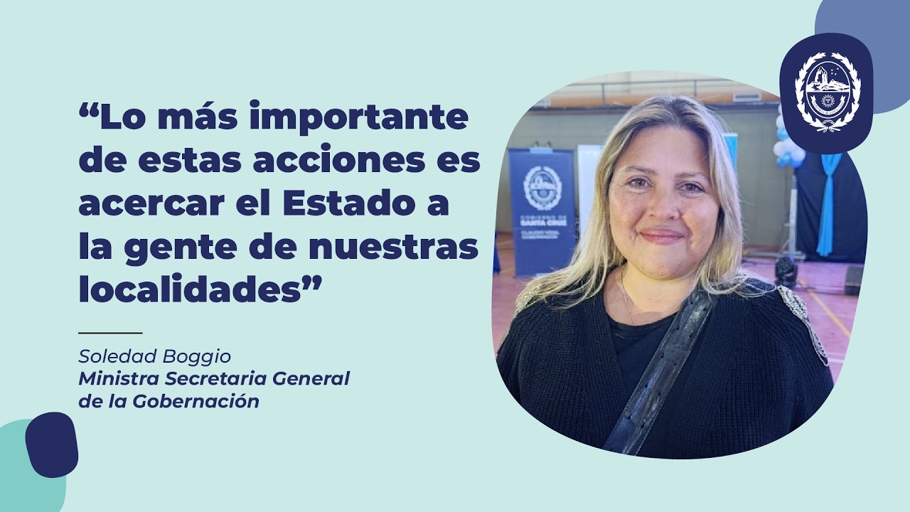 “Lo más importante de estas acciones es acercar el Estado a la gente de nuestras localidades”