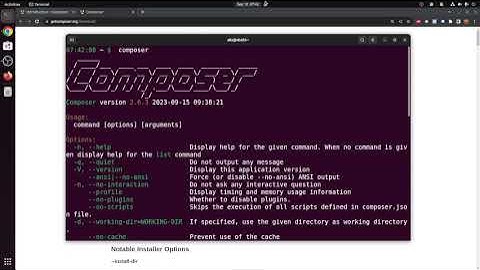 How to install composer on ubuntu 22.04 and 23.04