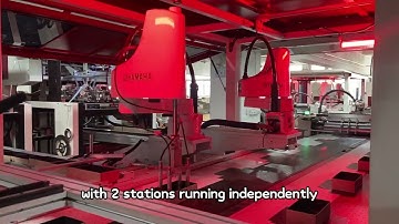 Rigid box making machine (lid and base) — lid and base produced simultaneously, no waiting required.