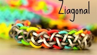 How to Make a Ziagonal Rainbow Loom Bracelet