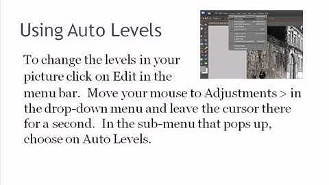 Adobe Elements Tutorials - How To Adjust The Levels Of Your Photo