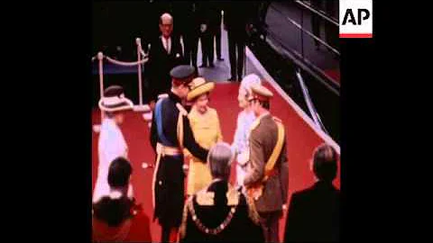 SYND 13/6/72 DUKE AND DUCHESS OF LUXEMBOURG GREETE...