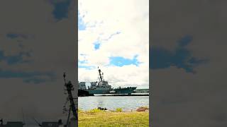 Timelapse video of the USS Frank E. Petersen Jr. passing the USS Utah Memorial Timelapse video of the USS Frank E. Petersen Jr. passing the USS Utah Memorial