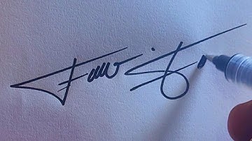 How to sign the letter F?❤