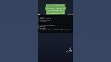 Python 3 - Deleting from lists in slices using the del function