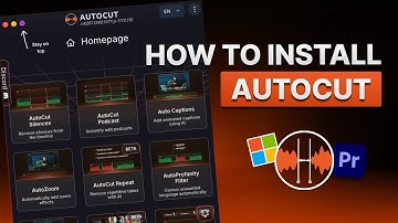 How to install AutoCut for Premiere Pro on Windows (2025)