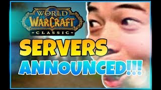 CLASSIC WOW SERVERS ANNOUNCED!!!