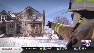 Wayside fire chief battles blaze at childhood home