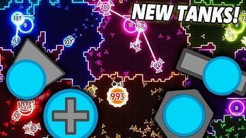 8 Color Battle Royale 5 - New Diep.io Tanks! [Marble Race in Unity] #27