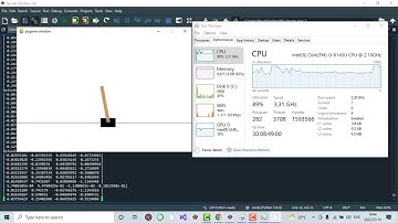 Reinforcement Learning: Applying RL To Cartpole Environment- Simulation 1(Run 2)