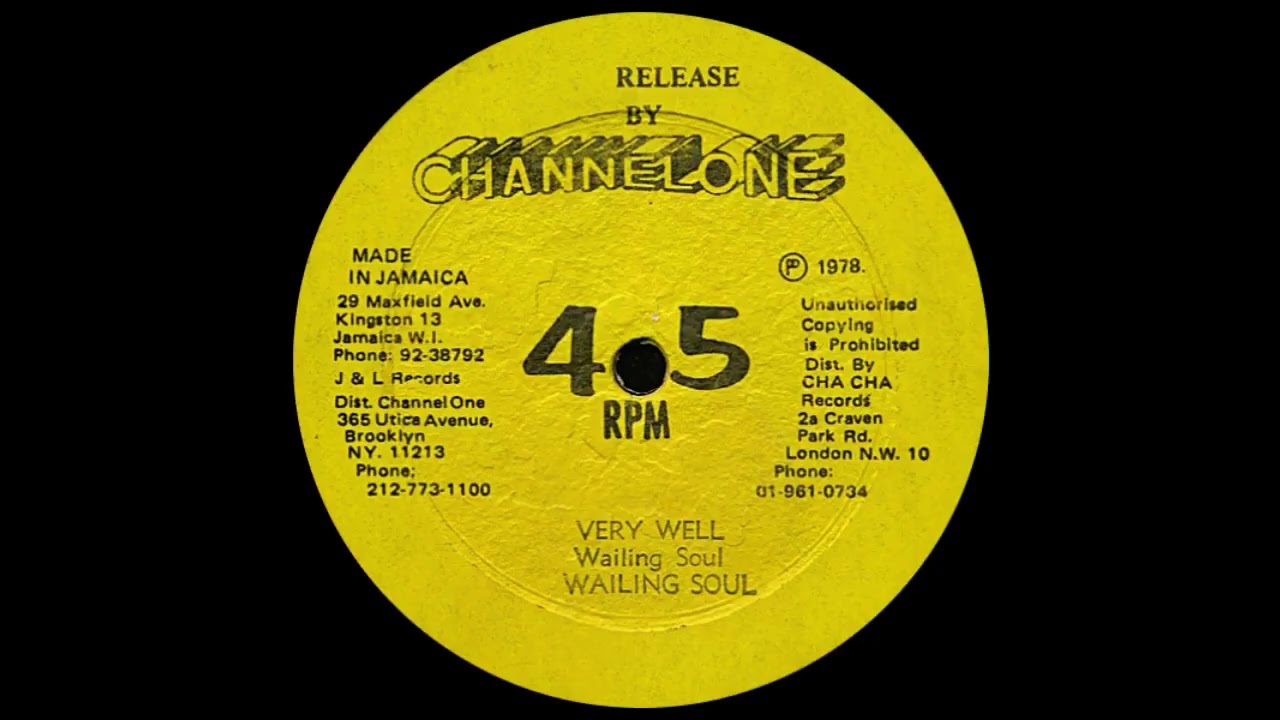 Wailing Soul - Very Well