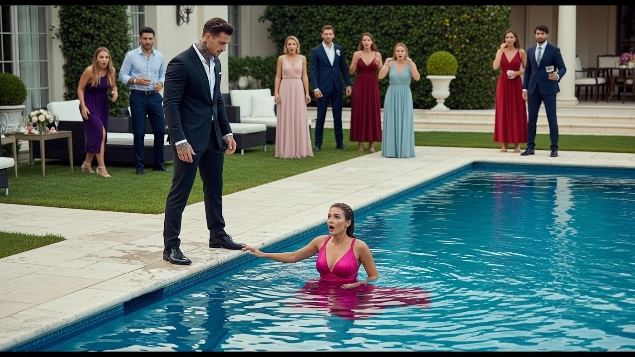 He Shoved His Wife Into the Pool to Humiliate Her—Not Knowing It Was His Last Move