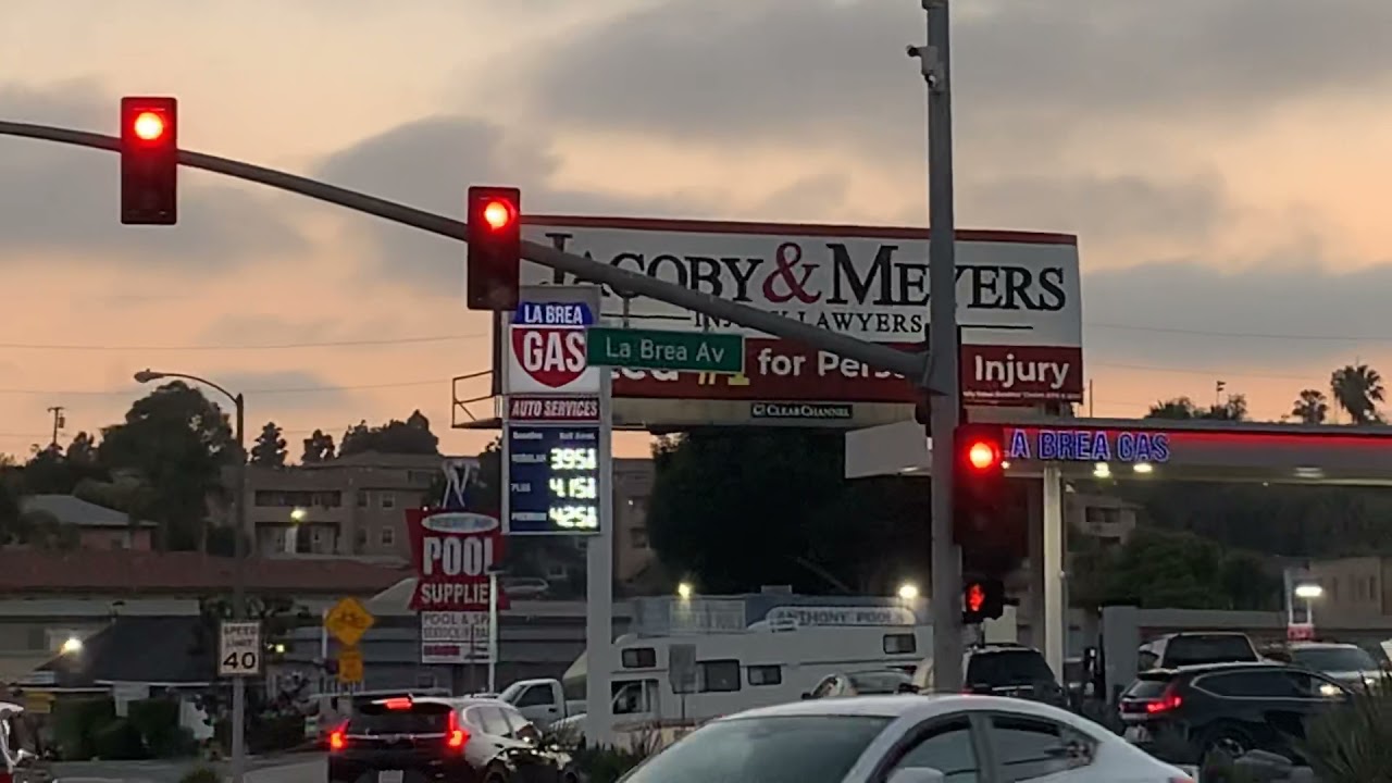 View from La Brea and Slauson Avenue Los Angeles Ca YouTube