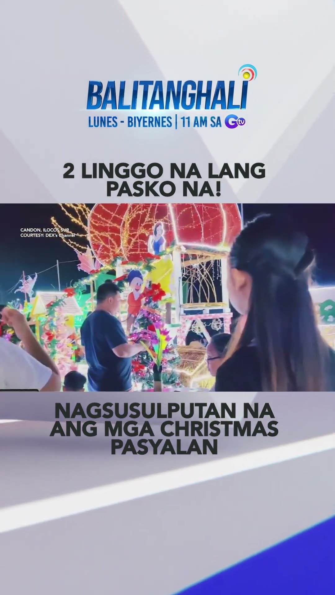 Colorful Christmas decorations at pailaw, tampok sa Libungan, Cotabato at ... #shorts | Balitanghali