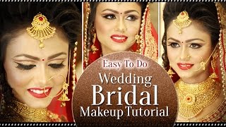 Easy Professional Wedding Bridal Makeup for Real Bride | Indian Bridal Makeup Tutorial