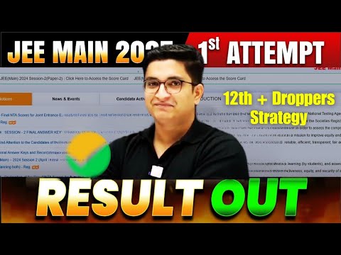 Jee mains RESULTS ⚠️ 2nd Attempt & Jee Advanced Strategy for Droppers ...