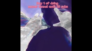 Day 1 of doing secret tunnel until 20 subs