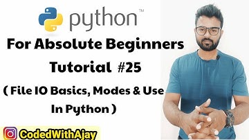 Python File IO Basics | Python Tutorials For Absolute Beginners In Hindi #25