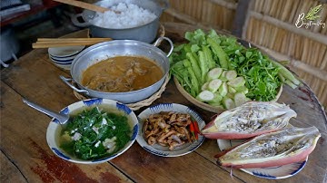 Cá Bống Kho Nước Cốt Dừa - Tô Canh Rau Tạp Tàn Vị Quê Nhà  - Bông Dừa Vàng #24 | Vietnamese  rice