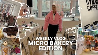 Events Day | cake decorating class, wedding cake & mini vlog!!
