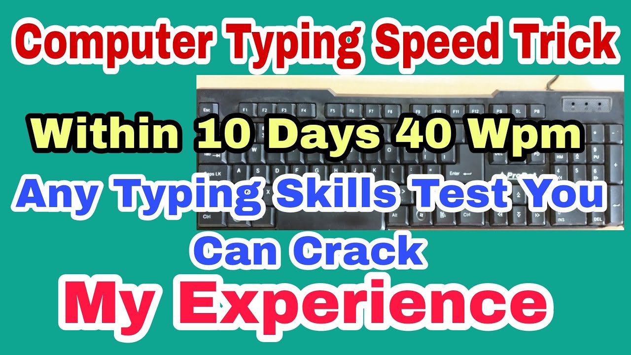 Assam Rifles Recruitment Havildar Clerk Typing Test Speed Within 10 Day Formula Trick