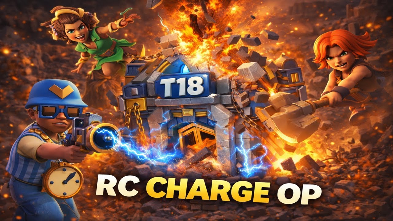 TH18 RC Charge + Root Riders OP 🔥 | Easy 3 Star Attack | Clash of Clans