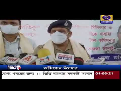 করোনা হাসপাতালে অক্সিজেন উপহার