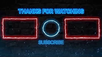 neon light outro end screen templates non copyright