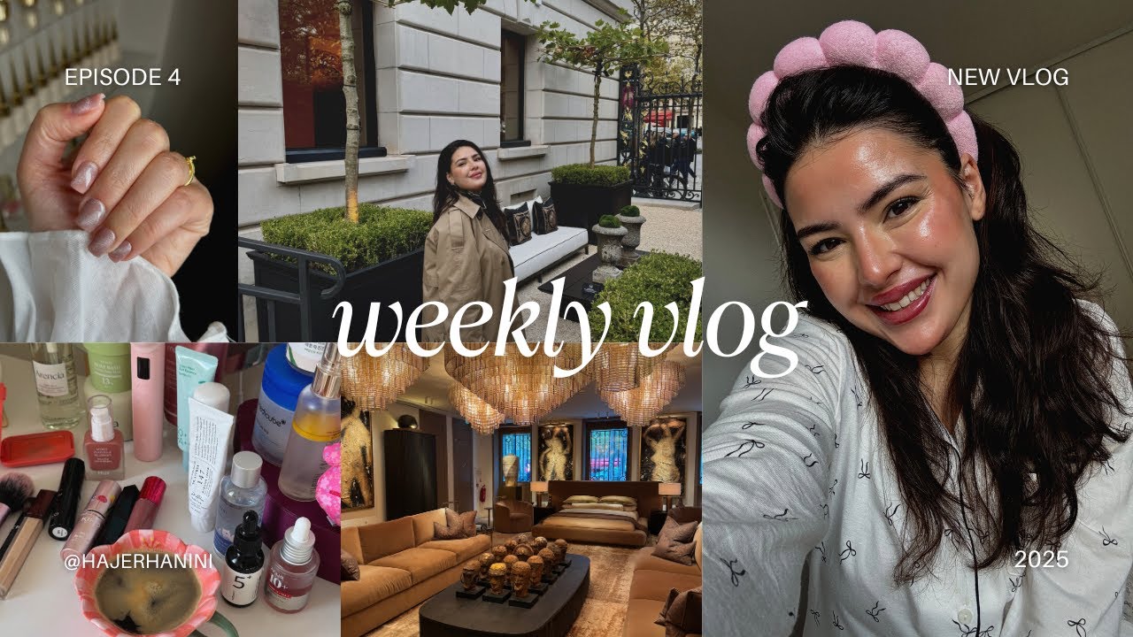 weekly vlog #4 🌸 paris reset | skincare unboxing | meal prep & cozy grwm