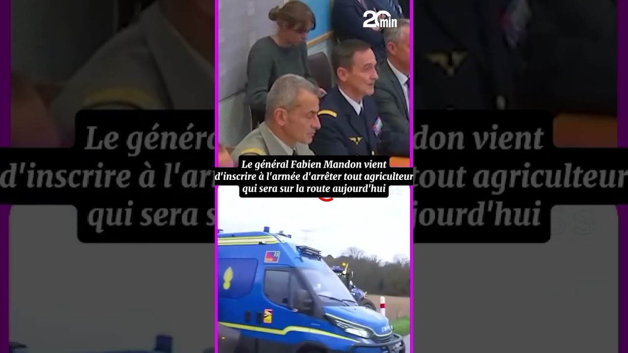 L'ORDRE EST TOMBÉ : Le Général Fabien Mandon s'exprime sur les agriculteurs ⚠️