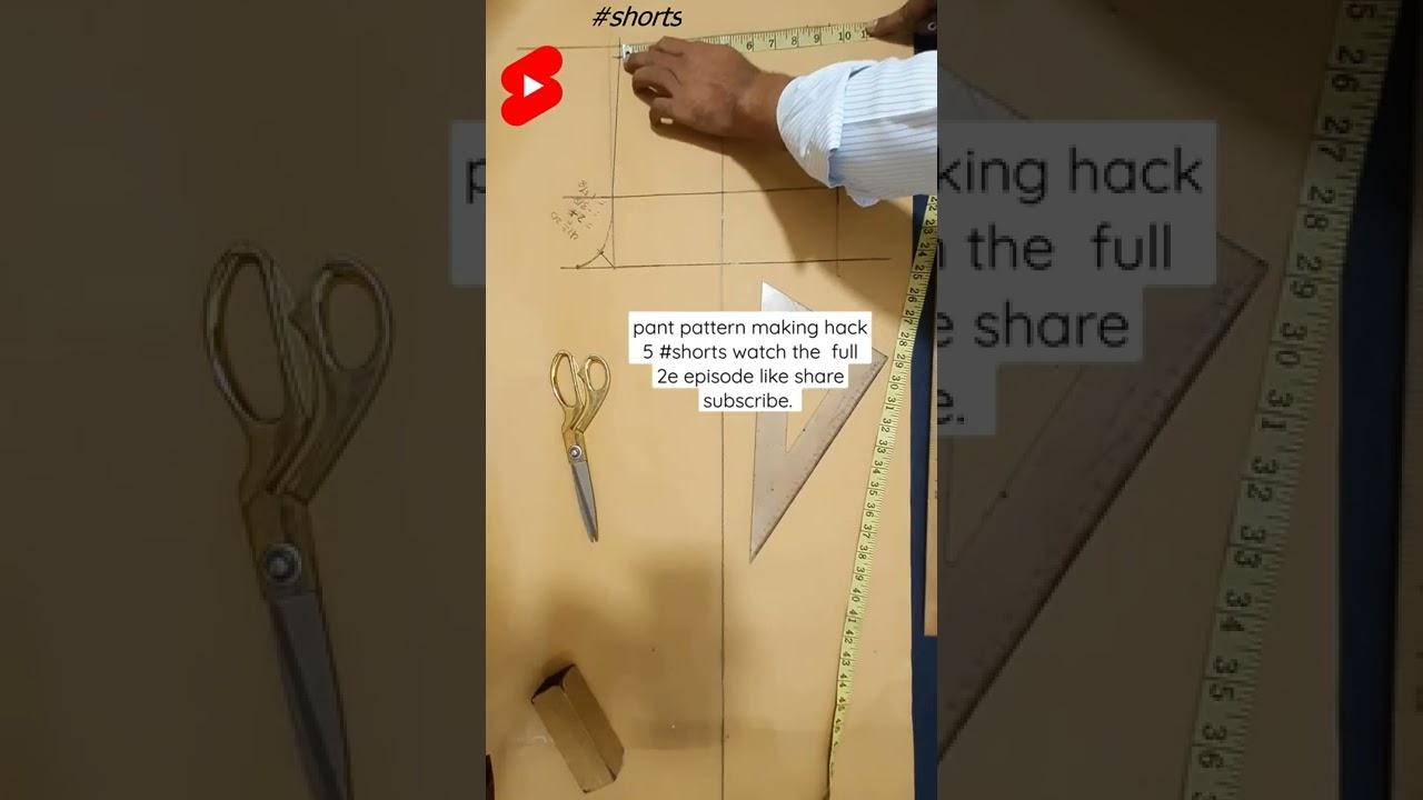 pant pattern making hack- 4/23 