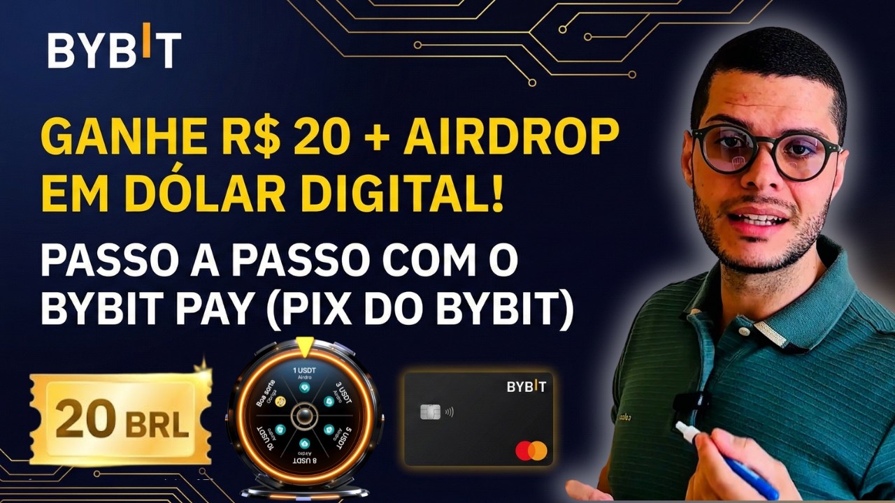 Bybit Pay - Como Ganhar 20 Reais + Airdrop de Dólar Digital com o Pix do Bybit