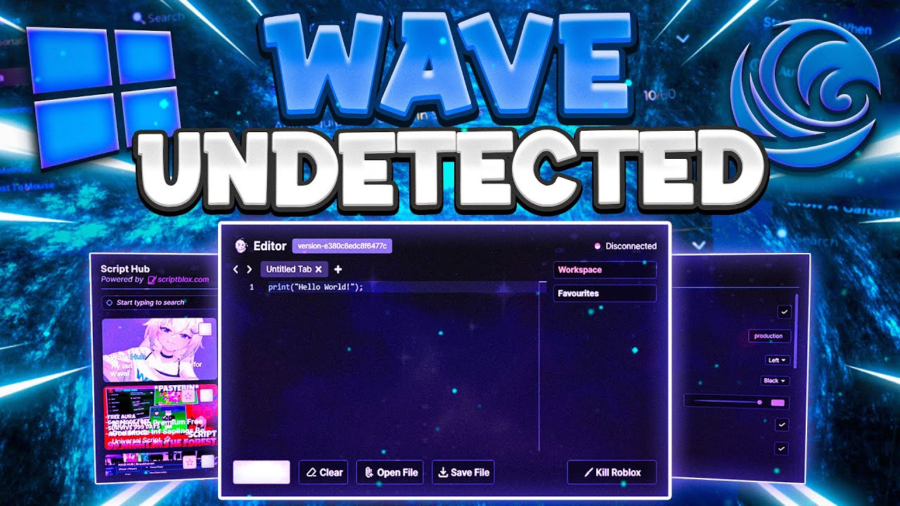 [BEST/UNDETECTED] Wave Roblox Executor – Full Showcase + How To Download (2025)