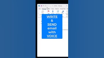 WRITE/SEND email with your VOICE