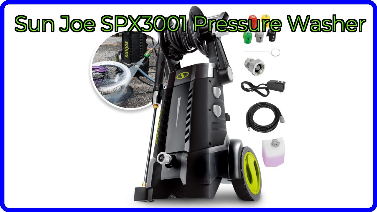 REVIEW (2025): Sun Joe SPX3001 Pressure Washer. ESSENTIAL details.
