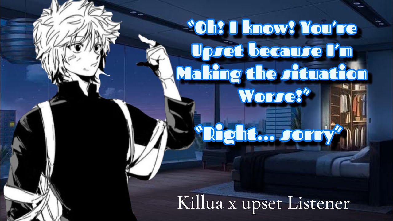 Киллуа успокаивает расстроенного слушателя || Killua x Listener || при участии Амары💕