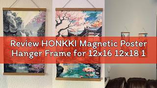 Review HONKKI Magnetic Poster Hanger Frame for 12x16 12x18 12x12 Movie Music Posters Wall Art, 2 Pac