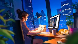 Late Night Vibes 🌙 Study music ~ study / relax / stress relief ~ Chill lofi mix