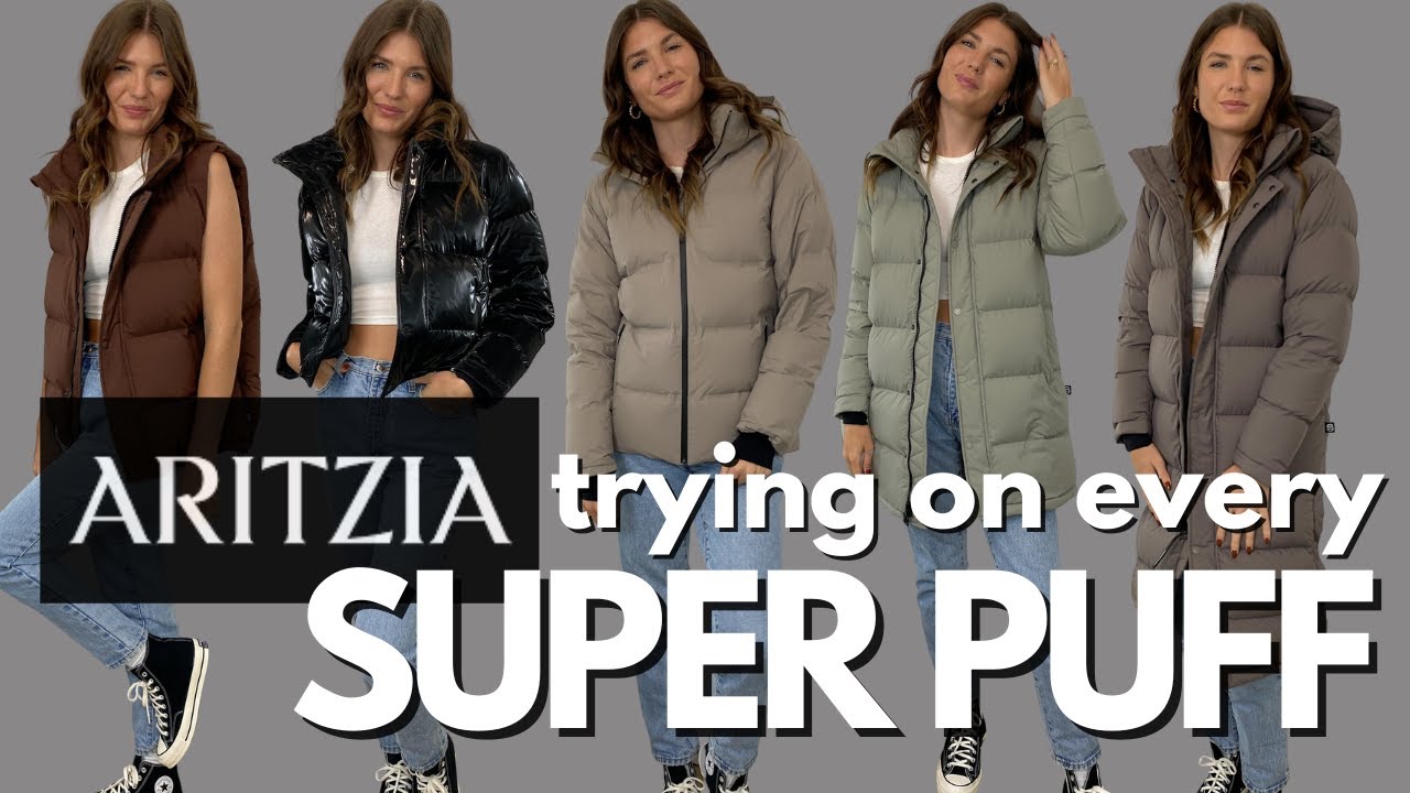 ARITZIA SUPER PUFF  Full collection try-on, rebranding & 1-year wear  update! 