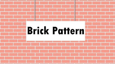 How to make Brick Pattern in illustrator | Adobe Illustrator