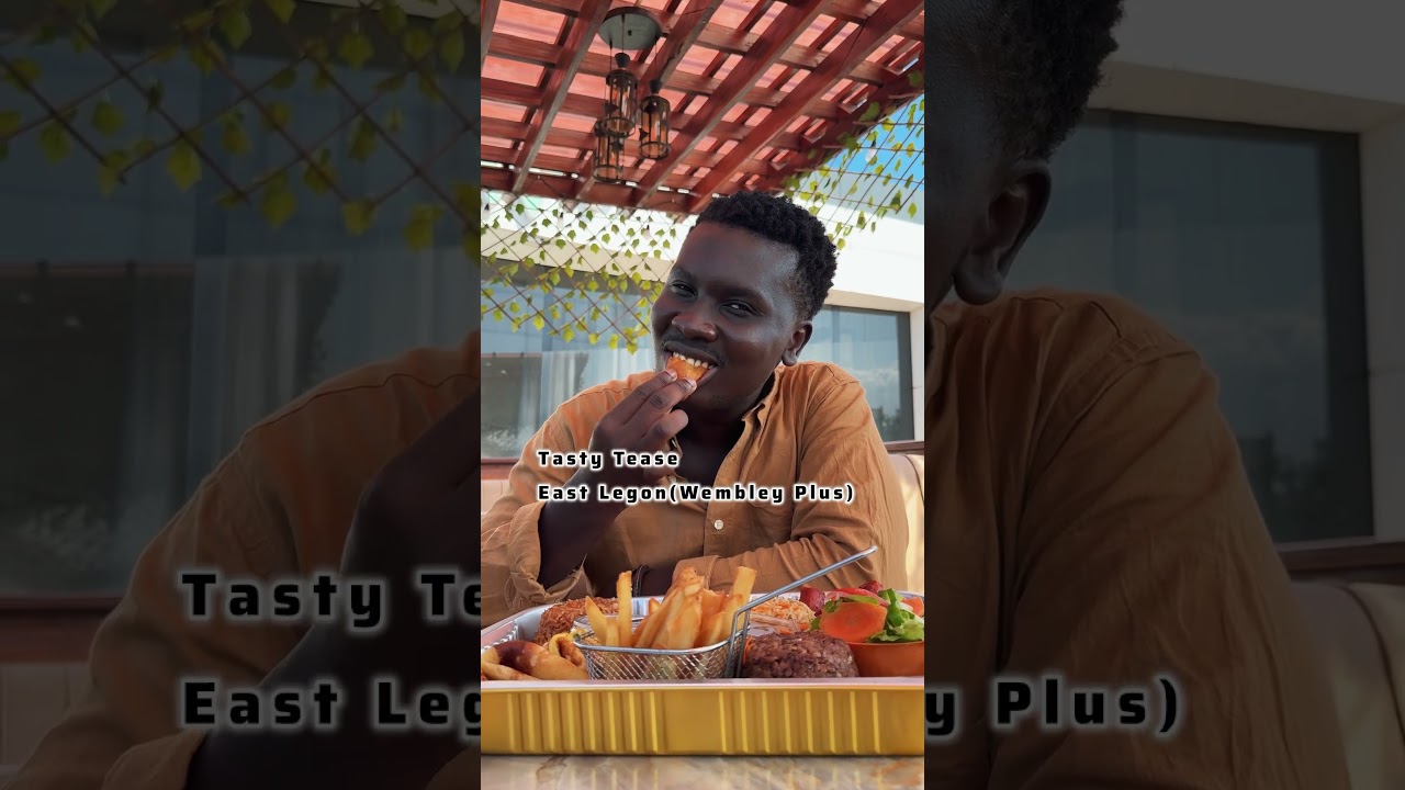 Platter for Two at Tasty Tease in East Legon. The platter features variety of Ghanaian Dishes 