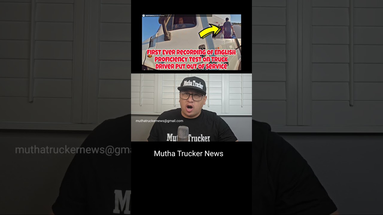 Первая в истории запись теста на знание английского языка для водителя грузовика выведена из эксп...