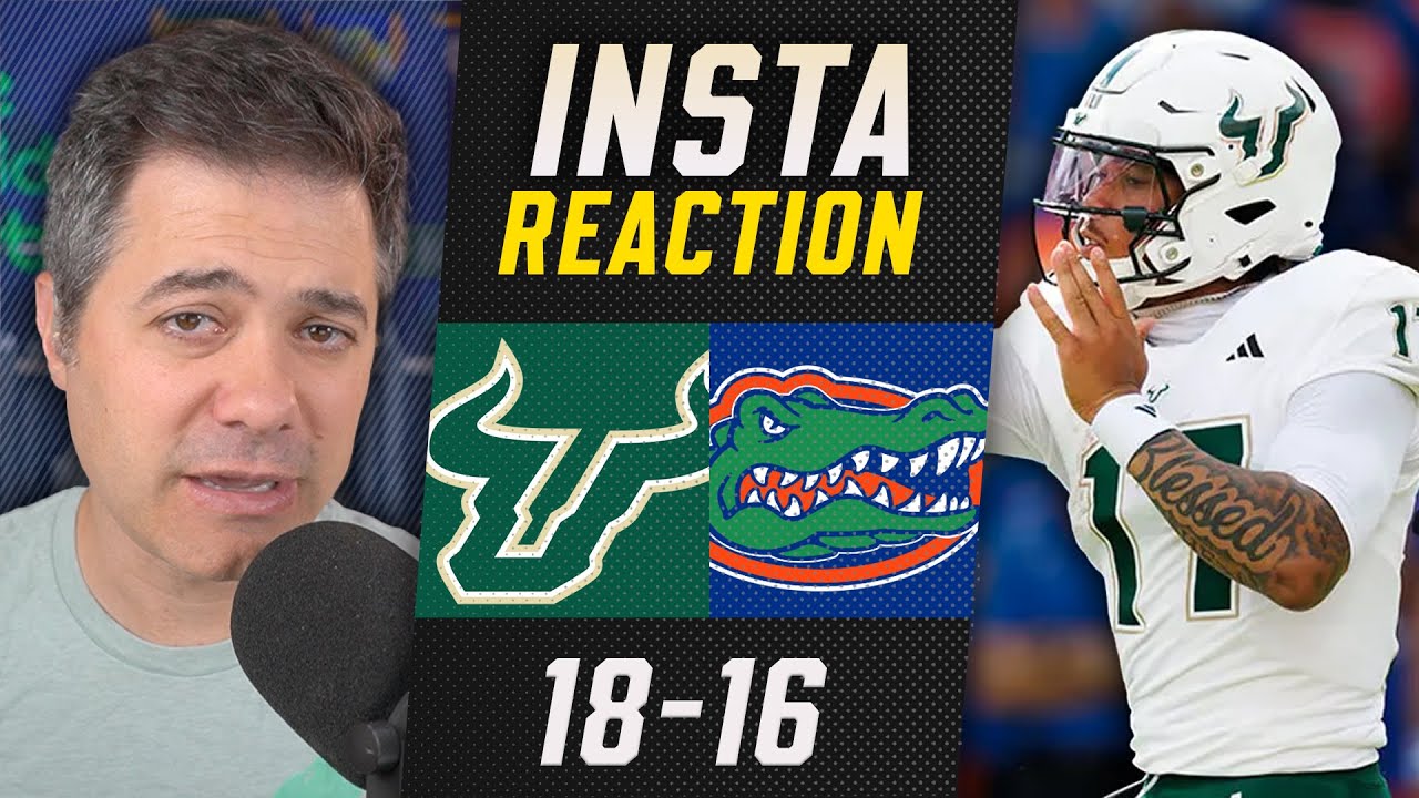 USF STUNS Florida, wins 18-16 | USF vs Florida Reaction | The Solid Verbal Clip