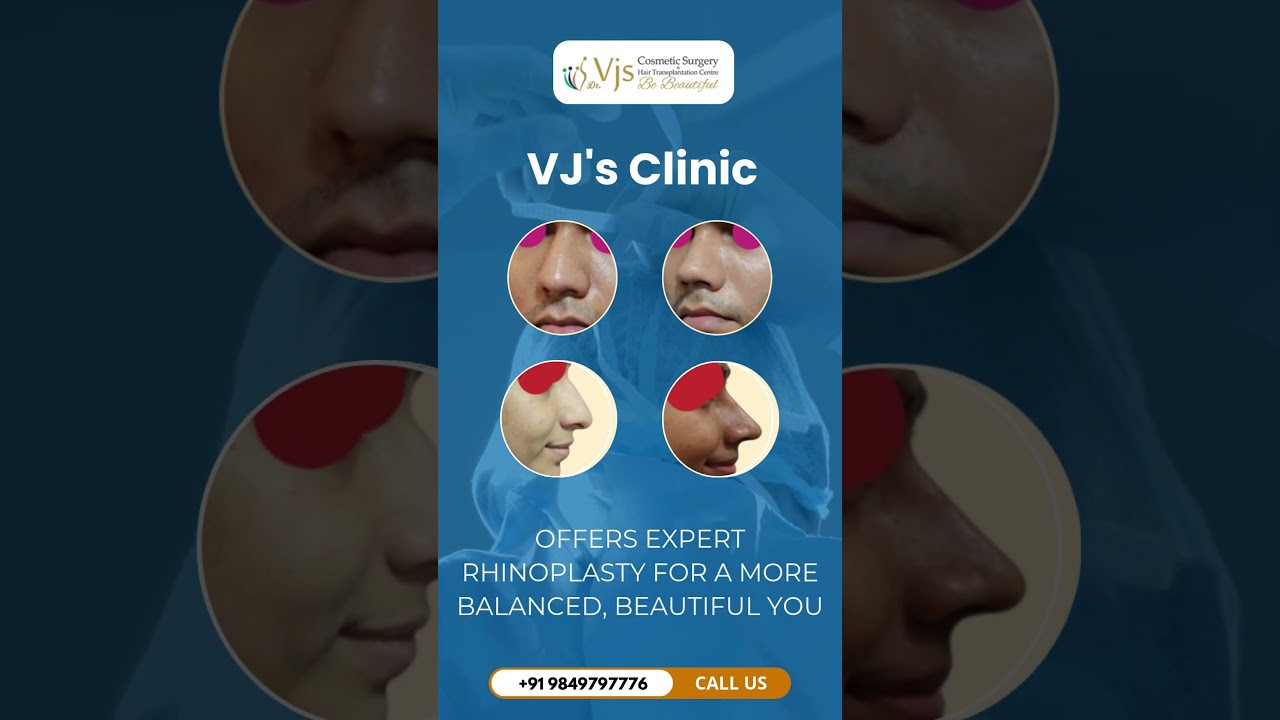 Pain-Free Rhinoplasty: Redefine Confidence with VJS Clinic | Rhinoplasty surgery in Vizag