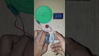 Voltmeter & green trip light powered by gear motor power generating method